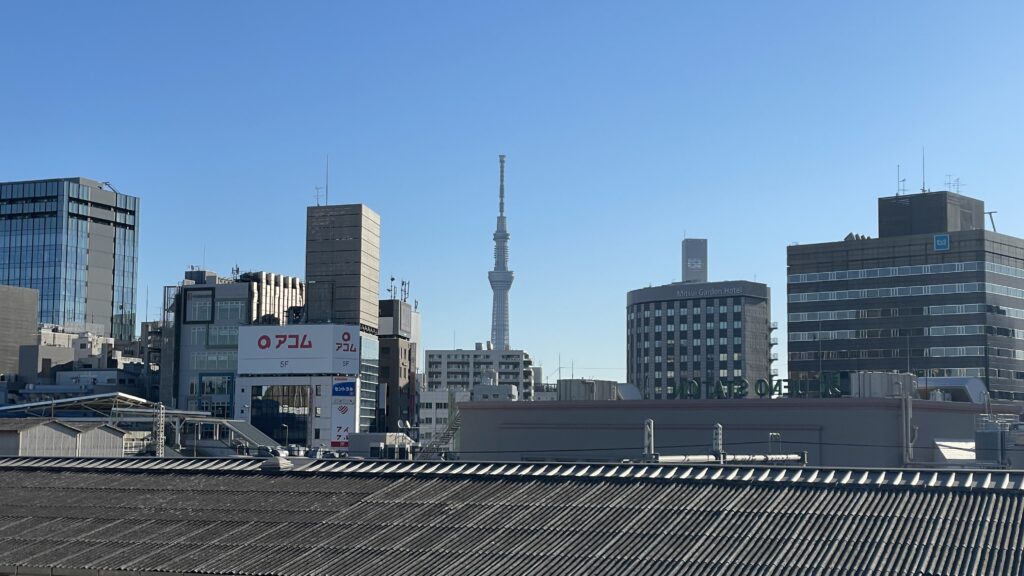 上野から見た東京スカイツリー