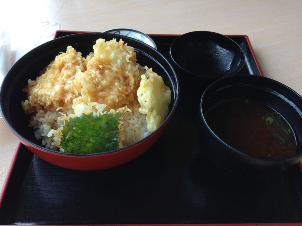 ブラックバス天丼