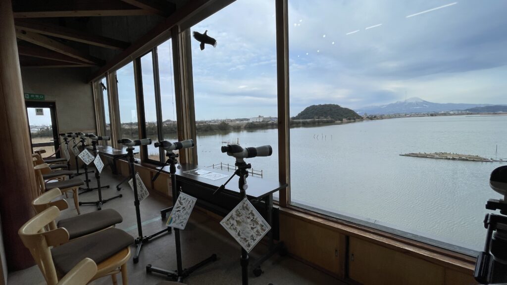 米子水鳥公園のスコープ