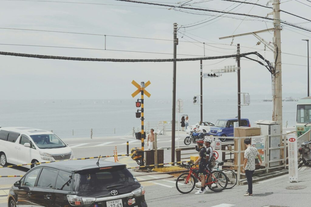 鎌倉高校前駅 1号踏切