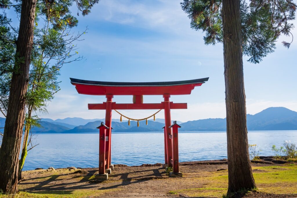 田沢湖 御座石神社
