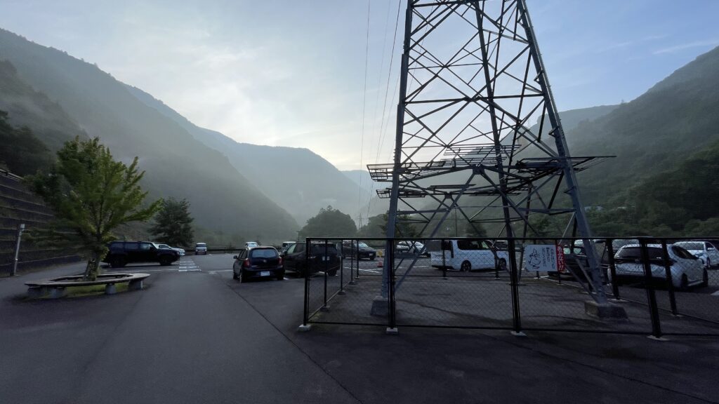 沢渡駐車場　上高地