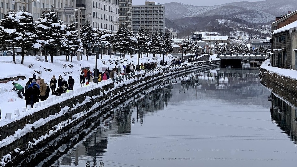 小樽運河　小樽雪あかりの路