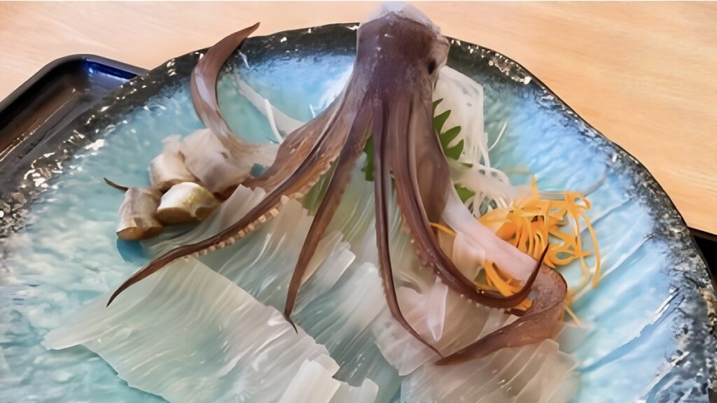 函館朝市　ヤリイカ