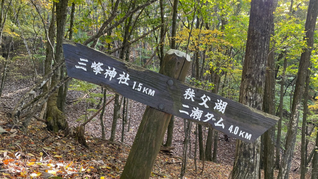 三峯神社の登山道