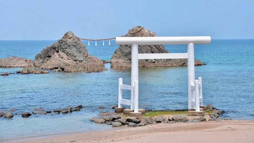 桜井二見ヶ浦の夫婦岩　糸島