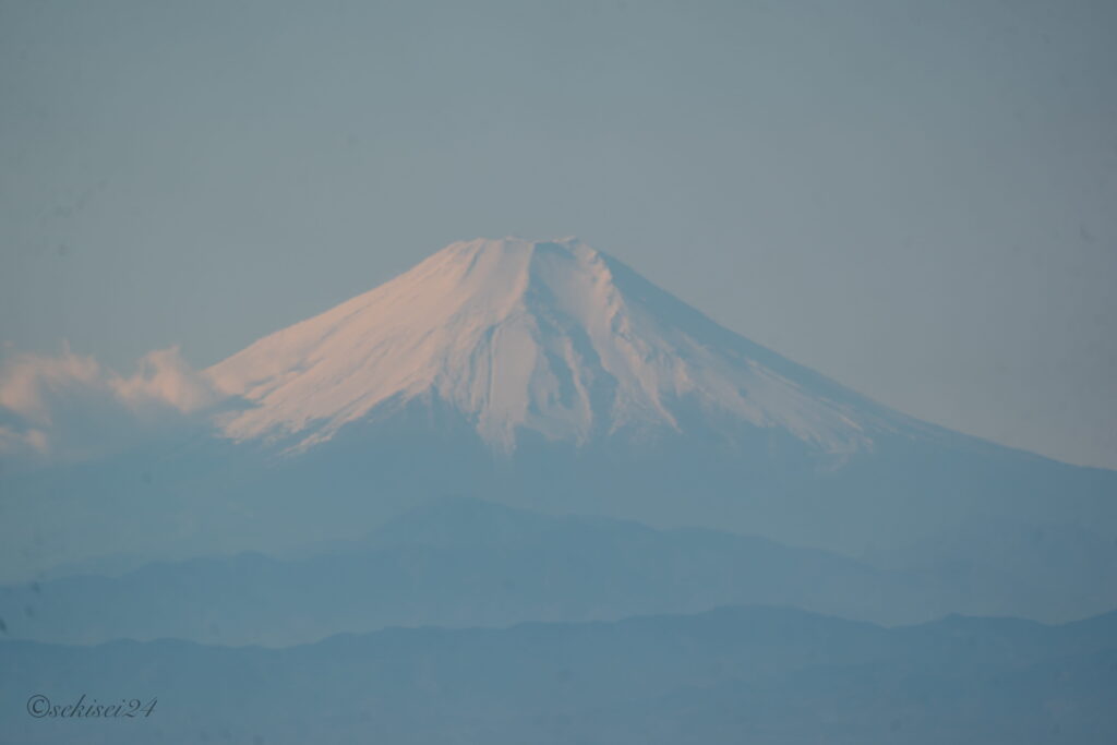 筑波山から見る富士山